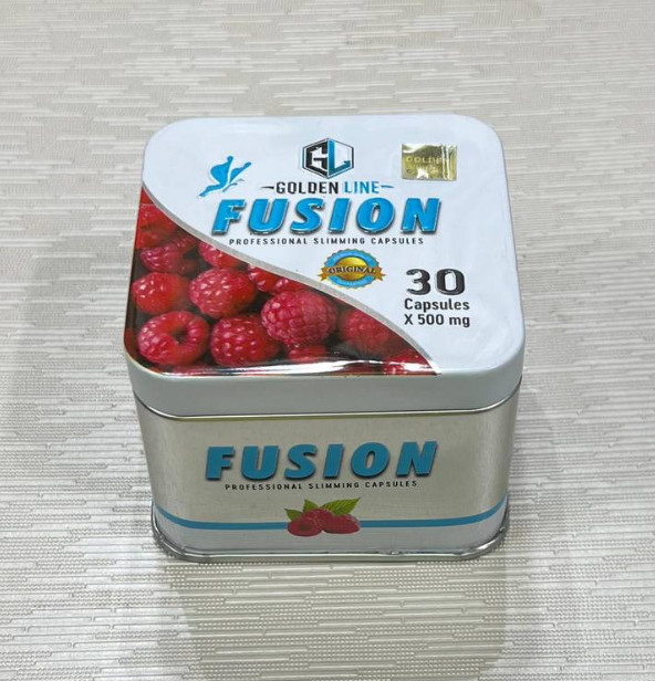 كبسولات فيوجن للتخسيس وحرق الدهون الزائدة 30 كبسولهfusion golden line