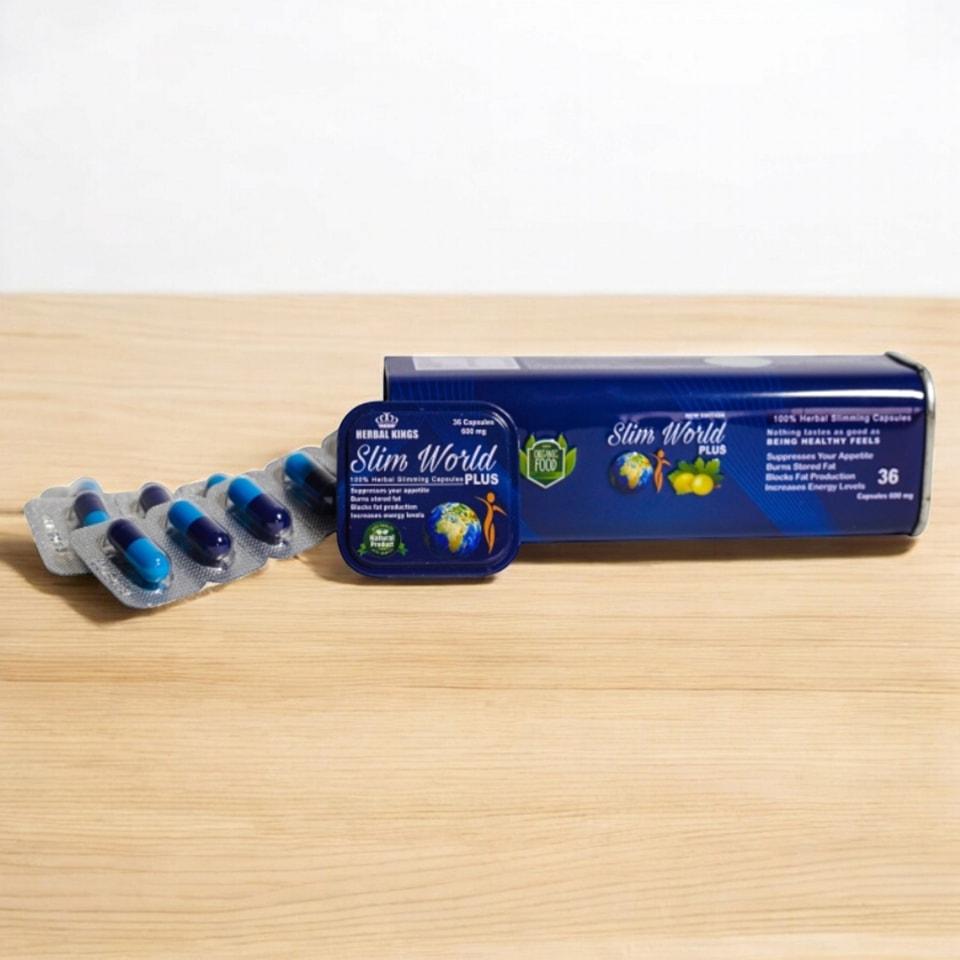 حبوب سليم ورلد  بلس للتغلب على الشهية المفرطة