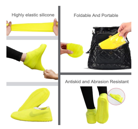 جارب حذاء سيليكون مقاوم للتزحلق