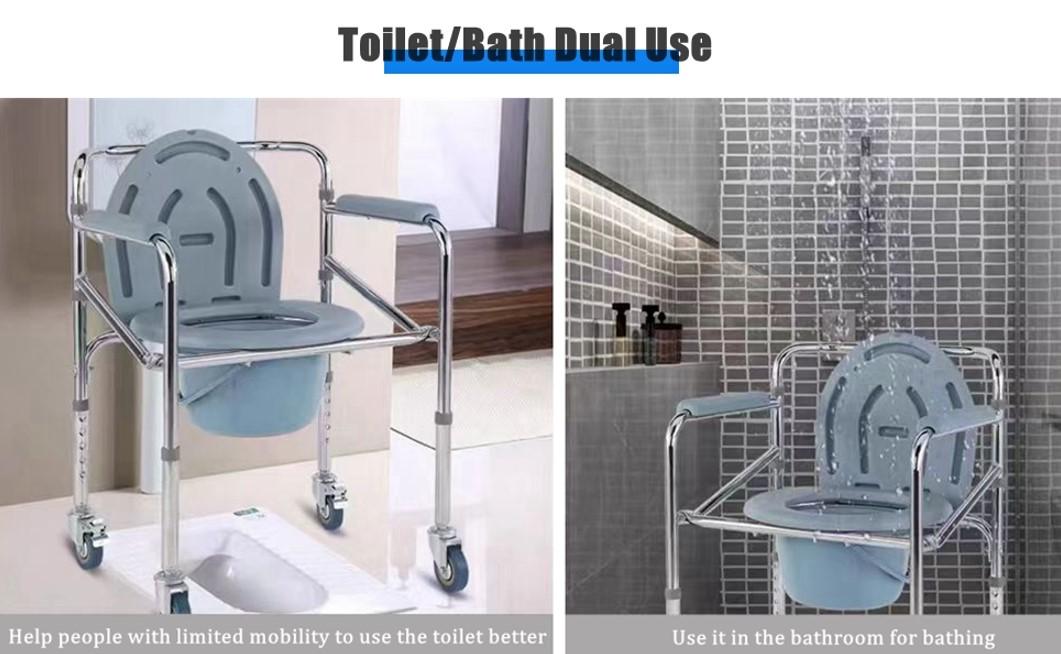 كرسي حمام مستورد قابل للتثبيت فى الارض بتحكم في مستوي الارتفاع