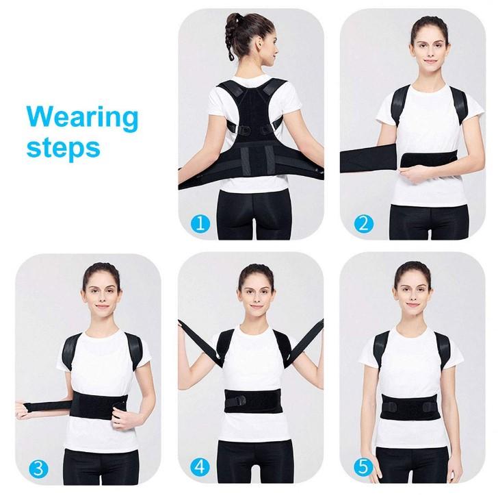 مشد قابل للتعديل للرجال والنساء للظهر والكتفين