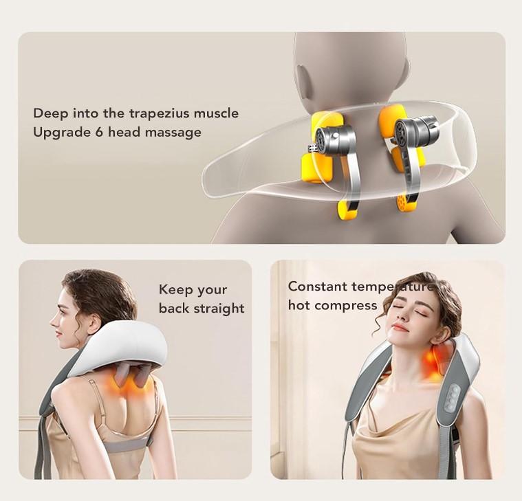 مدلك للرقبة والظهر مع الحرارة