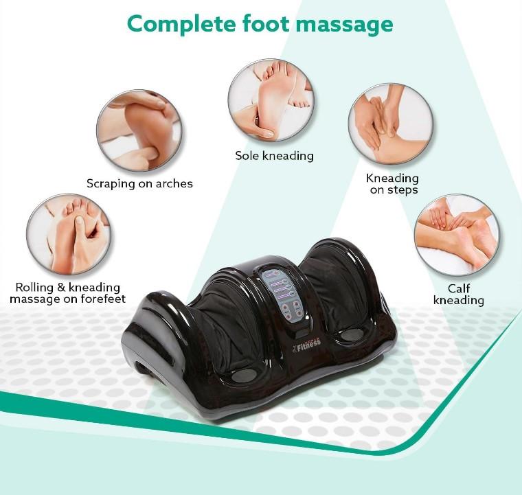 جهاز تدليك القدم مع قاعدة تدليك من أصابع القدم إلى الفخذ إلى الكعب