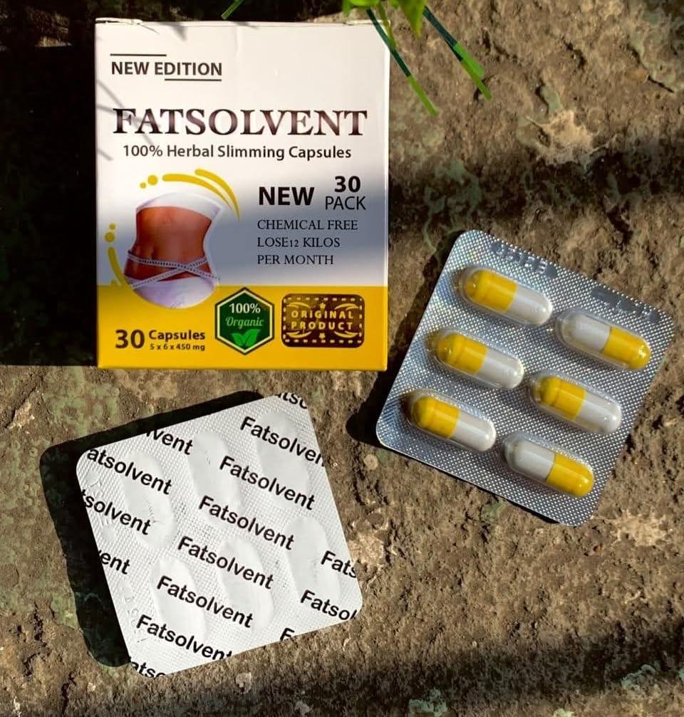 كبسولات فات سولڤنتFAT SOLVENT للتخسيس 30كبسولة لتحسين الجسم