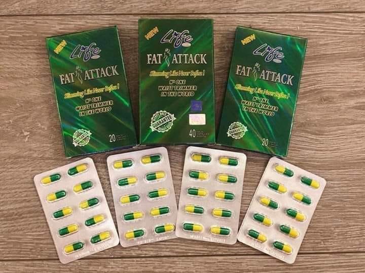 كبسولات فات اتاك fat attack للمساعدة في فقدان الوزن بشكل فعال وآمن.