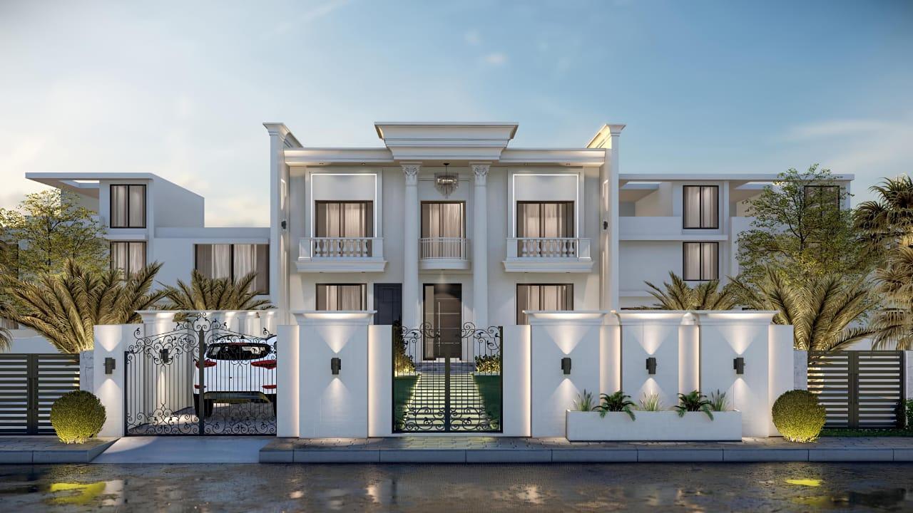 تصميم واجهات فلل ومنازل مودرن كلاسيك باسعار مميزة