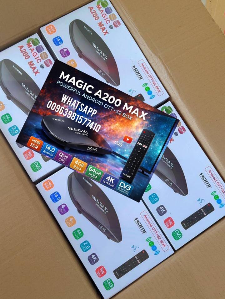 MAGIC A200 MAX ANDROID 14 SATELLITE RECEIVER NEW MODEL 2026